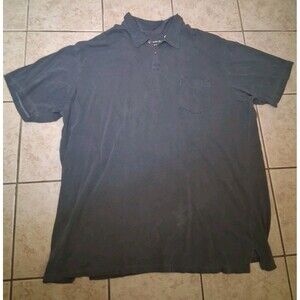 New Broken In Polo Big Men's Performance Polo Shirt Blue Regular Fit Size 5X